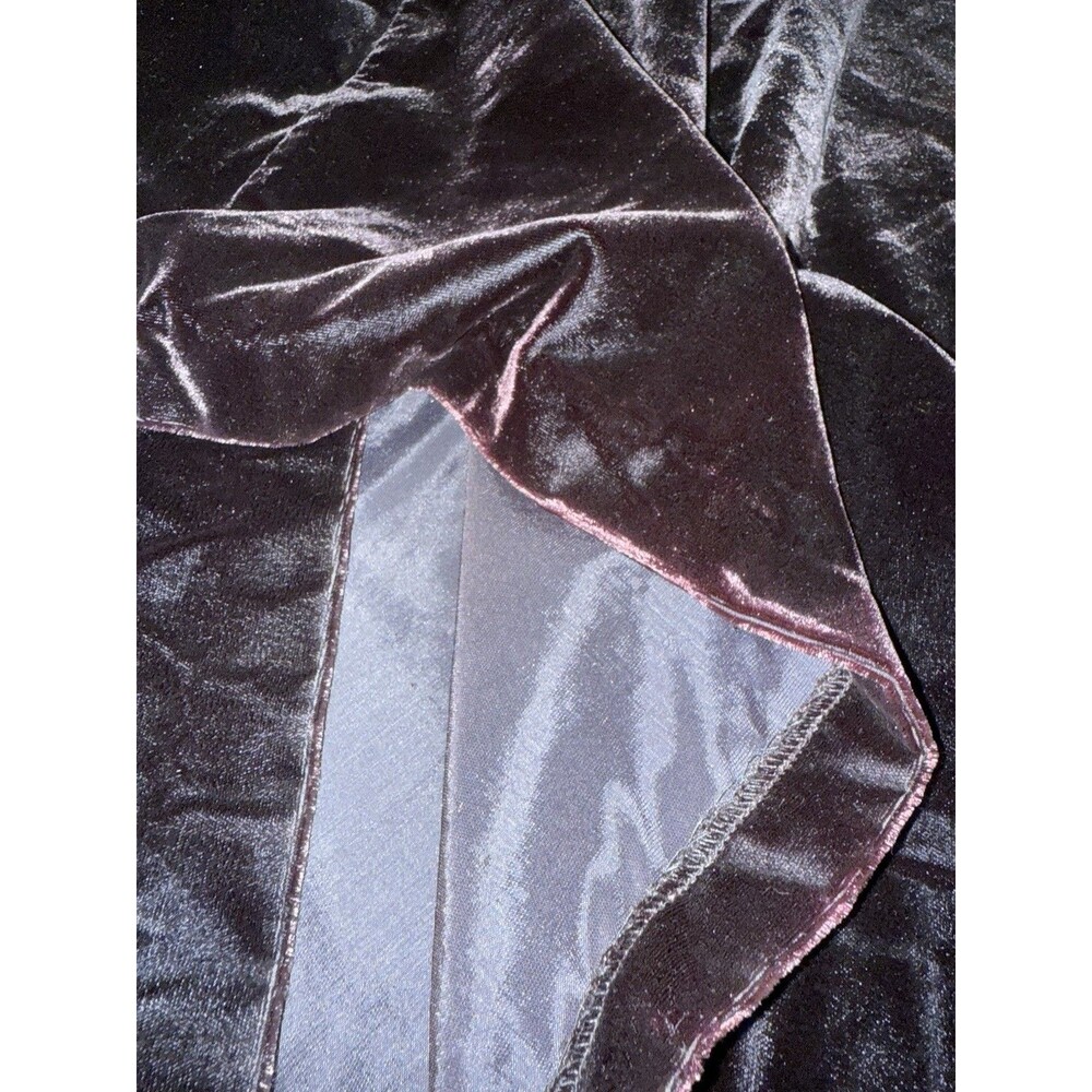 VTG David Brown Saks Fifth Ave Velvet Opera Maxi Gown Old Hollywood Couture L - Picture 13 of 14